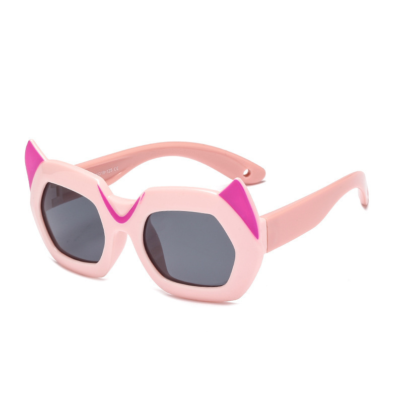 Creative Cartoon Little Devil Sunglasses Baby Anti-Ultraviolet Sun Visor Children's Polarized Silicone Sunglasses