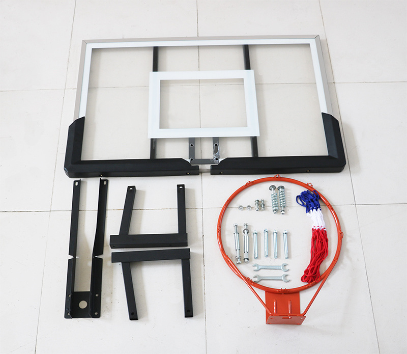 FOOCAT Factory Office Adults 16mm Steel Pole Fiberglass Basketball Backboard