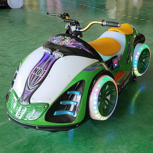 XIAO BU DIAN Parent Children Car Amusement park rides electric battery operate luminous light up bumper cars for kids and adult