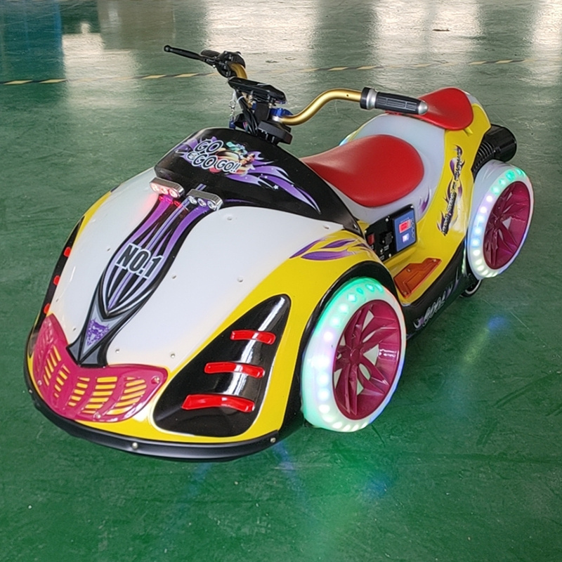 XIAO BU DIAN Parent Children Car Amusement park rides electric battery operate luminous light up bumper cars for kids and adult