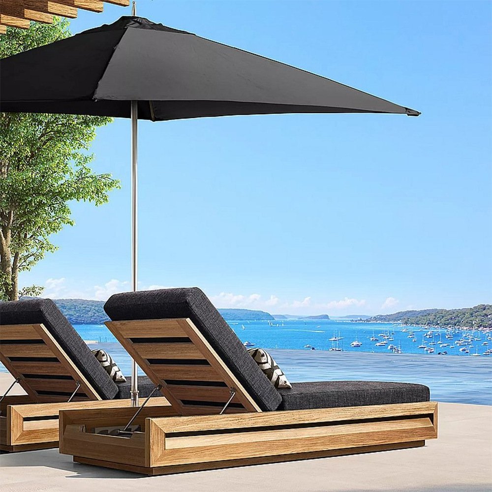 Chaise 2023 factory Aluminum Furniture Patio cheap hotel Sling wooden Outdoor Swimming Pool Sun Loungers