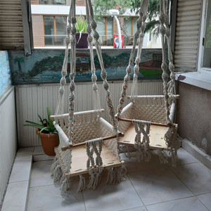 child wood Hammock 2023 Factory Outdoor Furniture Hanging rattan cheap living room Swing baby chair