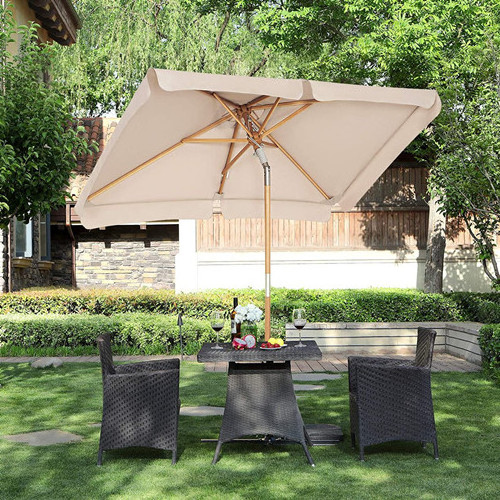 Outdoor Furniture cafe custom logo printed branded fold sun shade Patio garden beach golf umbrella