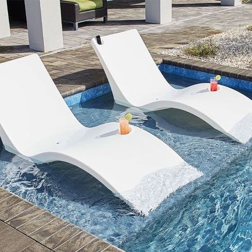 2023 hotel Sunbed cheap factory Outdoor Furniture garden Chaise Sling lying Swimming Pool Loungers chair