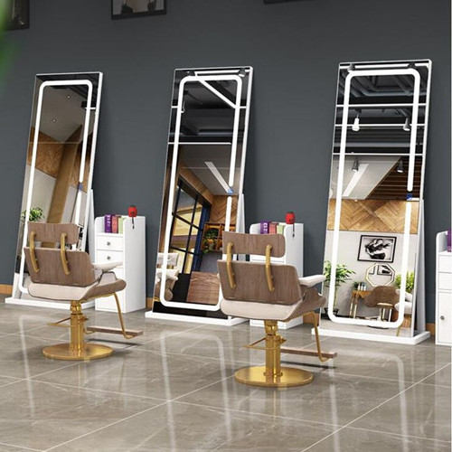 LED modern with light wall hotel mounted simple European style Barber hair cutting salon mirror