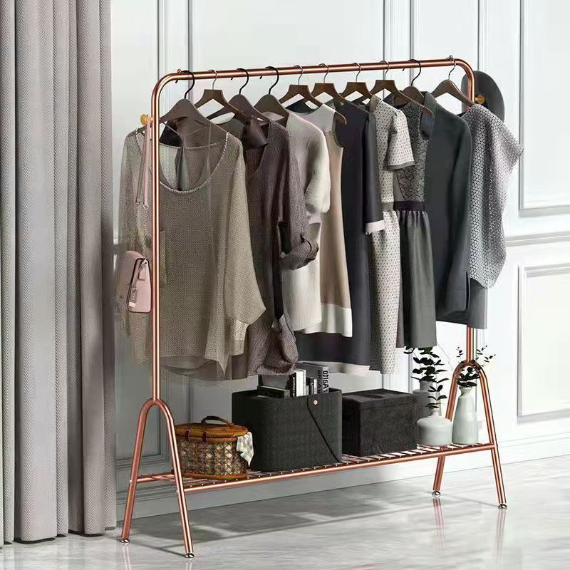 Modern Clothes Rack 120*33*147cm Double side hooks + non-slip Clothes Display Rack For Shop