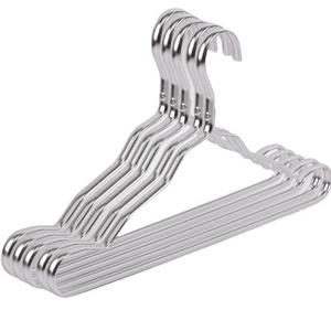 Space aluminum clothes hanger metal Anti skid design of u-sill Widening and thickening design metal coat hanger