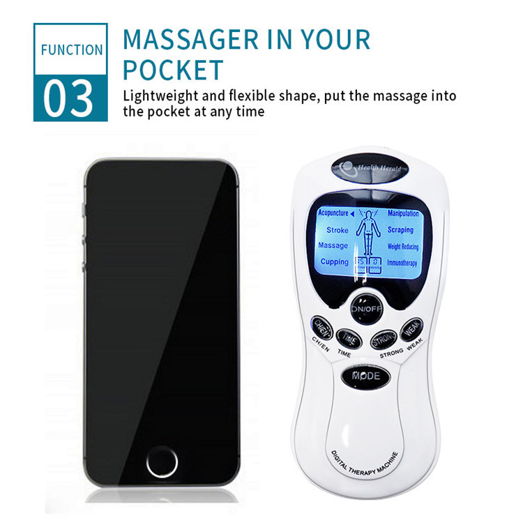 EMS Electric herald Tens Machine Acupuncture Body Massage Digital Therapy Massager Muscle Stimulator Electrostimulator