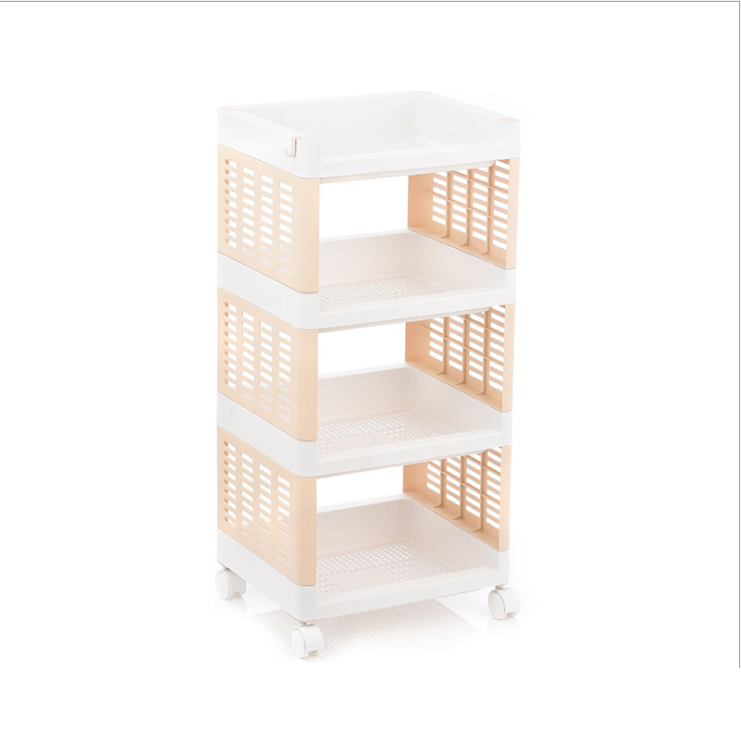 Kitchen Storage Holders Small size Plastic Food Shelf Stand Kitchen Appliances Storage Rack Cabinet