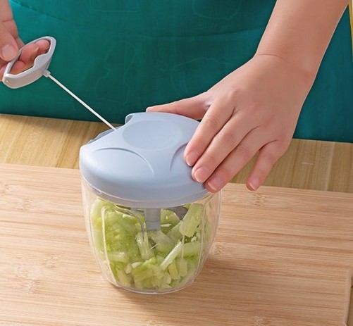 Kitchen With Blades Manual Food Processor Vegetable Pull String Garlic Mincer Onion Cutter Chopper Handheld Slicer and Dicer