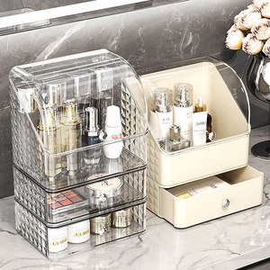 Modern Rectangle Cabinet Lipstick Holder Injection Plastic Desk Makeup Organizer Box Plastic Drawer Dividers Cosmetic Storage