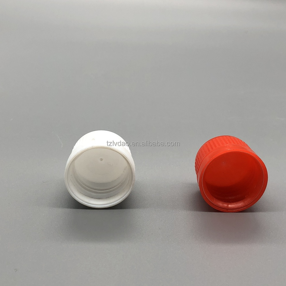 24mm plastic cap plastic tamper evident cap with foam liner