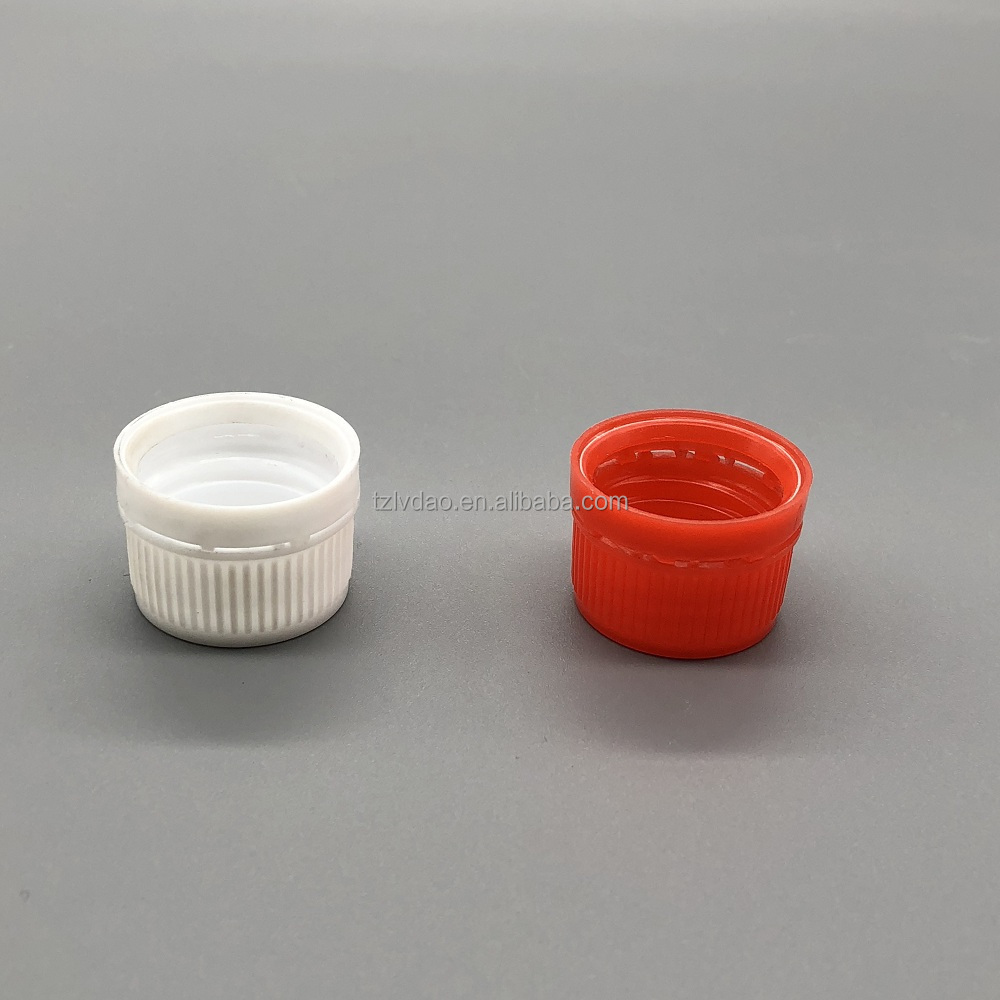 24mm plastic cap plastic tamper evident cap with foam liner