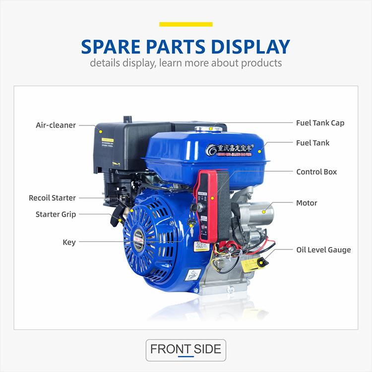 4 Stroke 440Cc 16 Hp 16Hp Power Electric Start Small Petrol Gas Gasoline Motor Engine