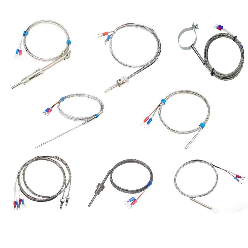 Precision temperature measurement screw compression spring thermocouple temperature sensor temperature measurement wire