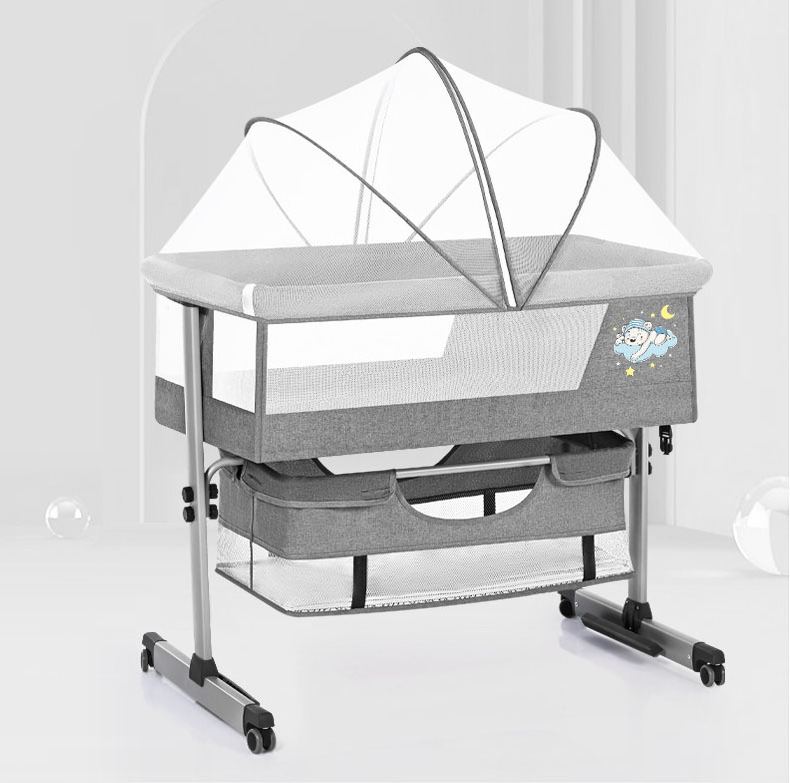 Extendable baby beds mobile baby swing crib sleeping bassinet