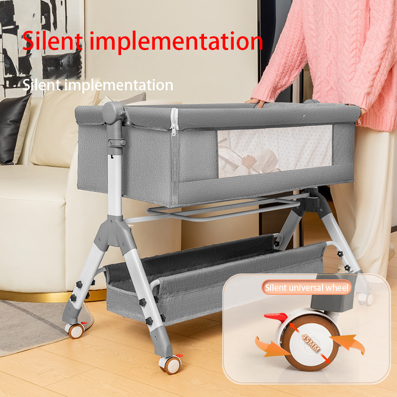 Hot Selling Newborn Bedside Sleeper Bassinet Bed 3-In-1 Portable Baby Cribs Folding Crib