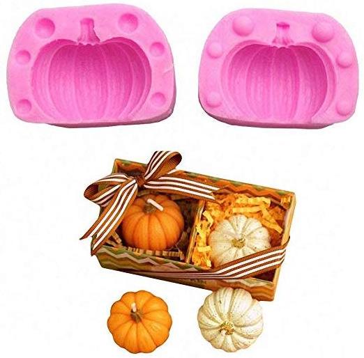 Candy, Baking, Cake Decoration, Soap Making, Chocolate, Candle 3D Pumpkin Silicone Mold - Mini Pumpkin Mold for Halloween