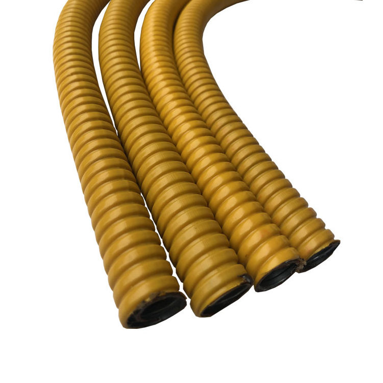 Cable Protection Metal Corrugated Wire Conduit Cable Grey Electrical Corrugated Flexible Pvc Coated Metal Coated Conduit