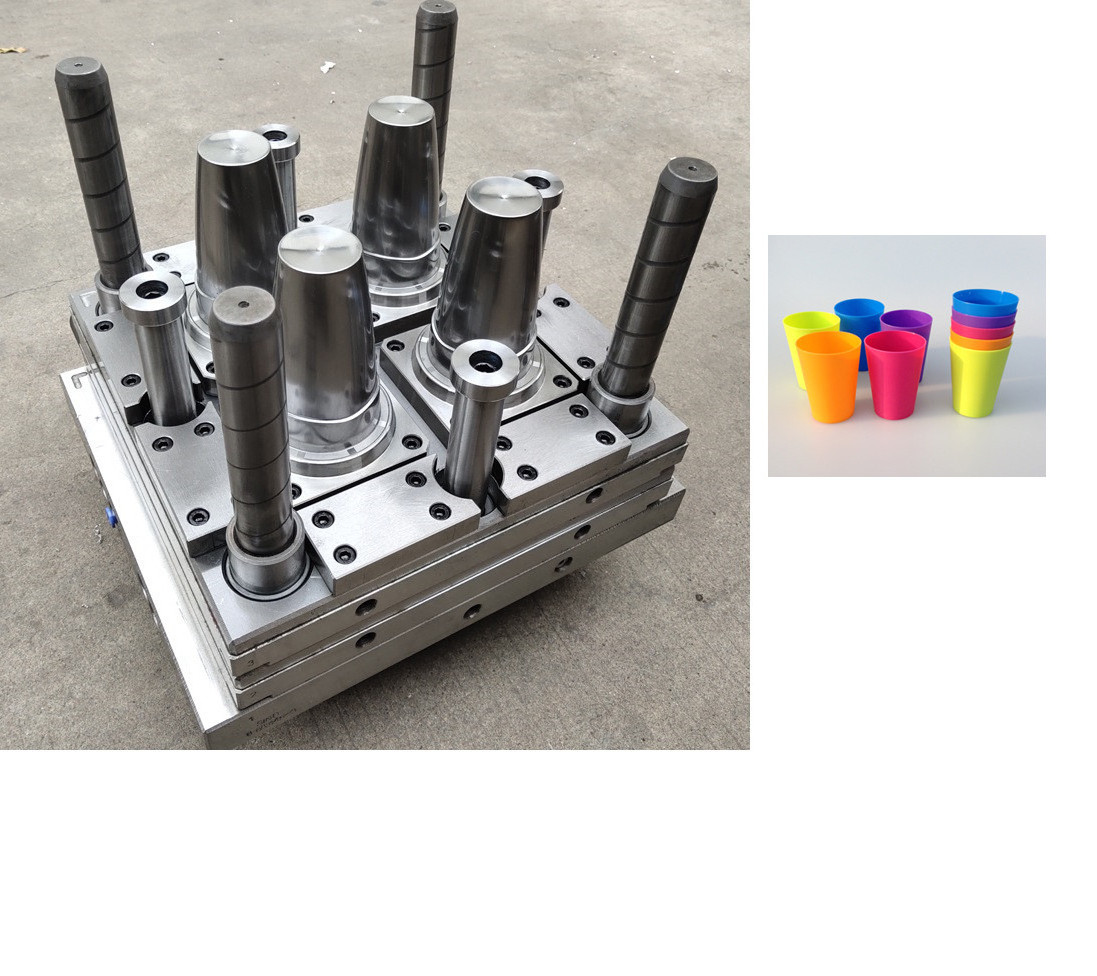 Hot Sales Customized Injection Mould for Plastic Cups and Bottles P20 Material Mould Base Water Cup Design