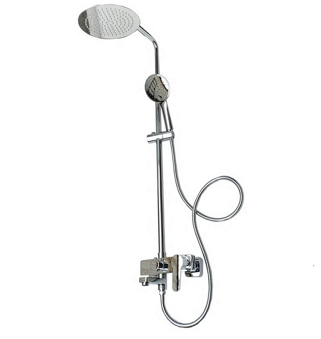 high quality thermostatic bathroom faucet with rain head shower and hand shower for shower mixer set