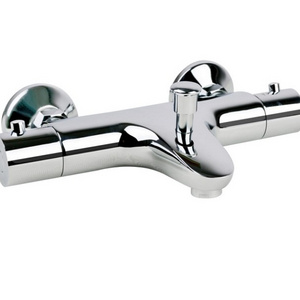 Chromed Finish Thermostatic Bathtub  Shower Faucet Mixer Deck-mounted Temperature Constant bath tub Thermostatic Mixing Valve