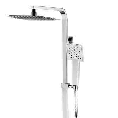 Wall Mounted High Quality Square Bathroom  Shower Mixer Column With Faucet Mixer Bathroom Thermostatic Rain Bath Shower S