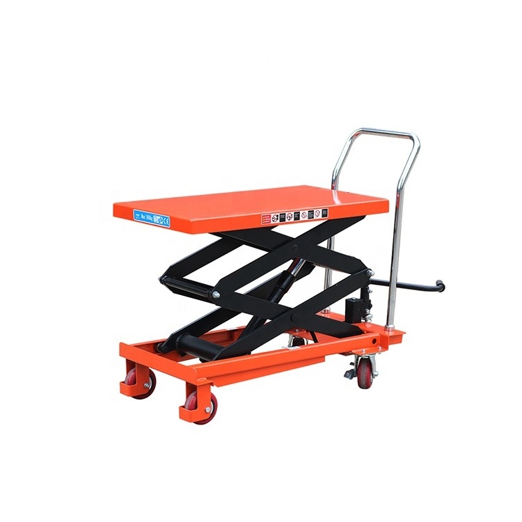 Wholesale Portable Scissor lift Table Lifting Heavy Thing 1000kg Manual Hydraulic lift table