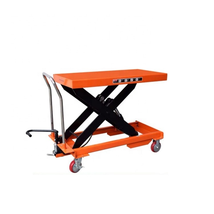 Wholesale Portable Scissor lift Table Lifting Heavy Thing 1000kg Manual Hydraulic lift table