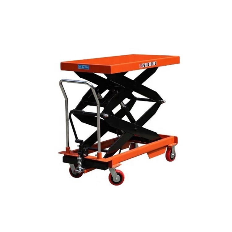 Wholesale Portable Scissor lift Table Lifting Heavy Thing 1000kg Manual Hydraulic lift table