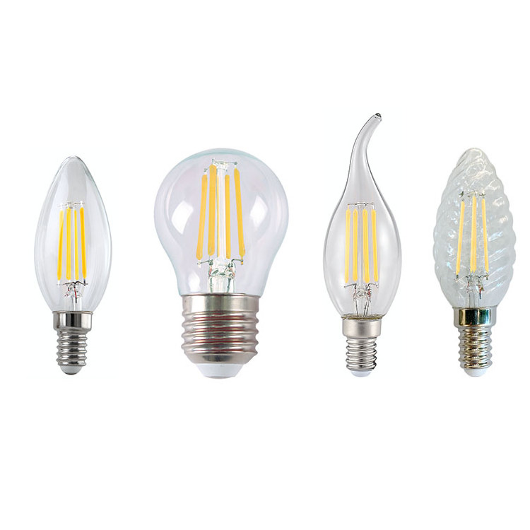 high quality Save Energy 2w 4w Led e14 Bulb Cool White 360 Degree filament Light Bulbs