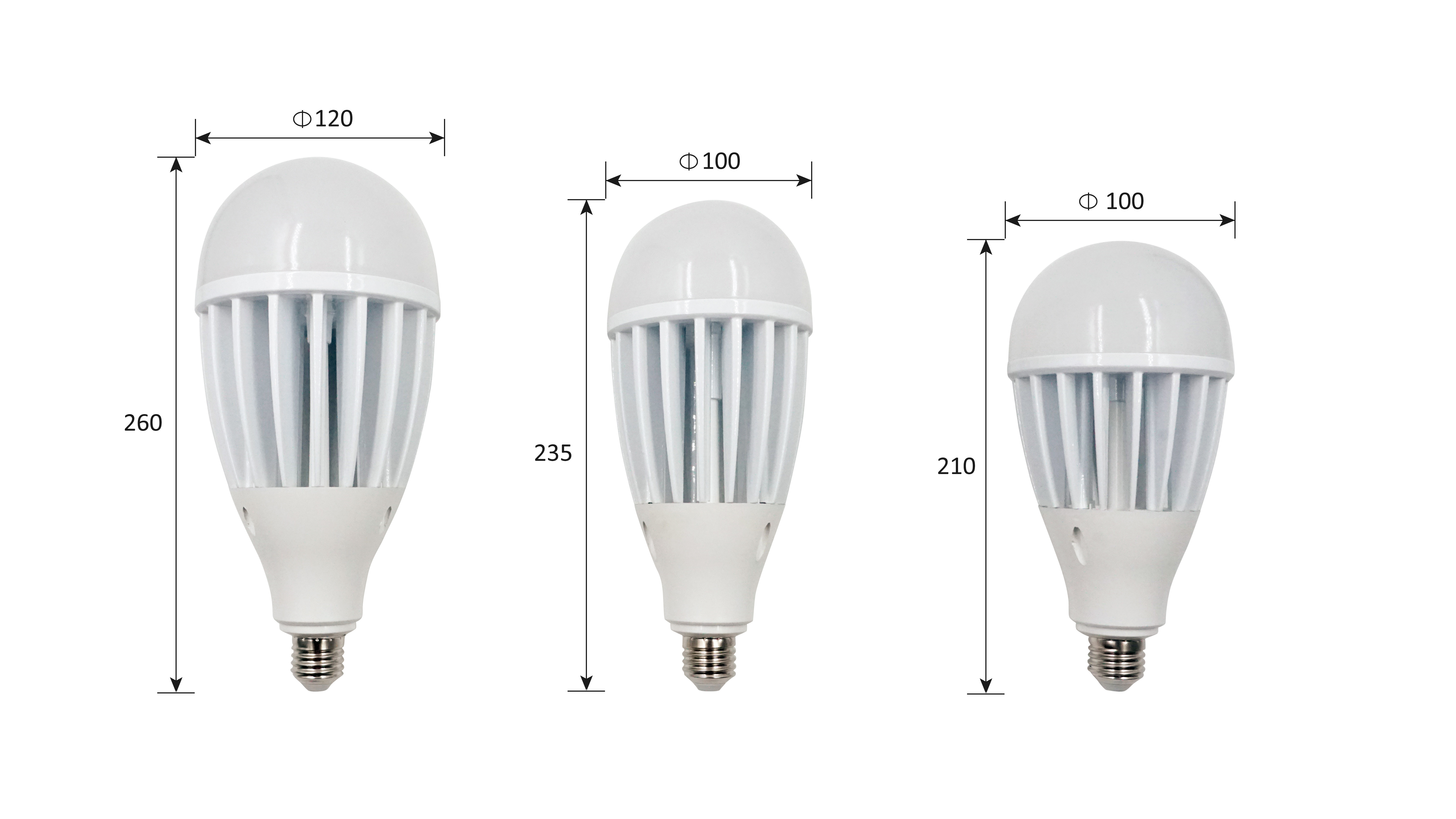 E27 E40 LED Bulb Lamp AC 85V-260V Real Power High Brightness LED Light Bulb 40W 50W 65W 75W 85W 100W