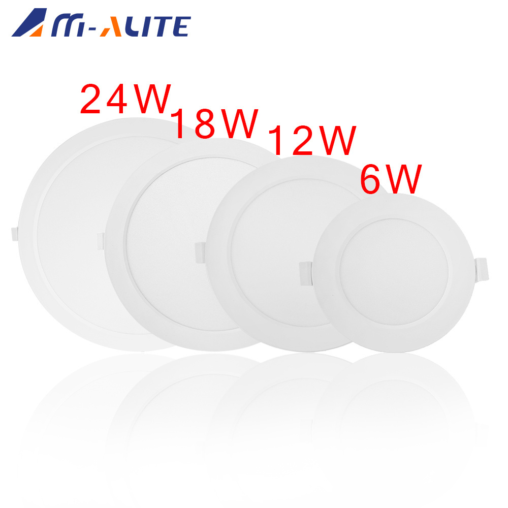 Led Panel Light 6W 12W 18W 24W SMD3030 8x8 pc pmma ps Reflectors 3years Warranty