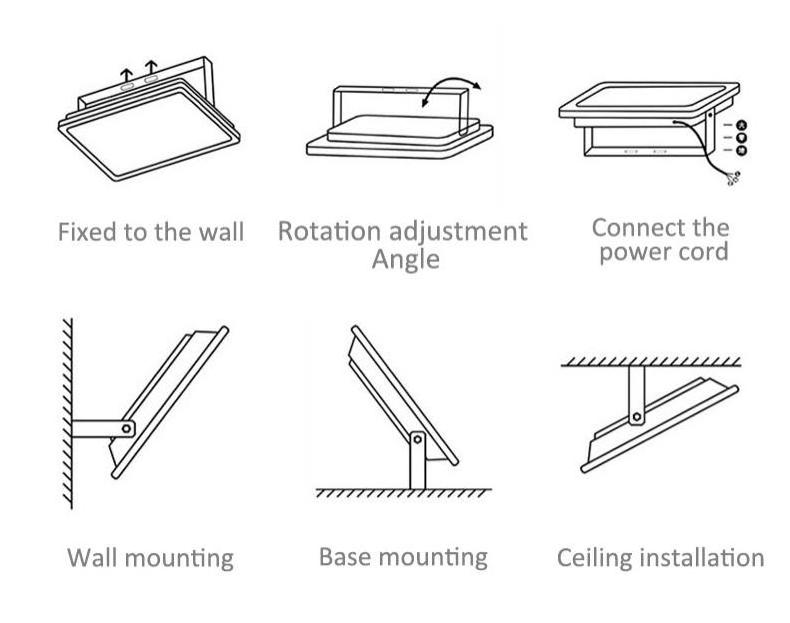 High Brightness competitive 2022 50W Led Reflector Rechargeable landscape Solar Floodlight 50w