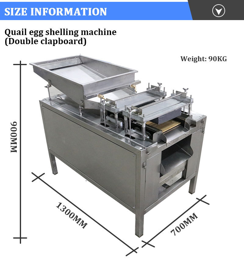 The latest hot sell/stainless steel food processing machinery 300kg/h quail egg peeling machine/sheller