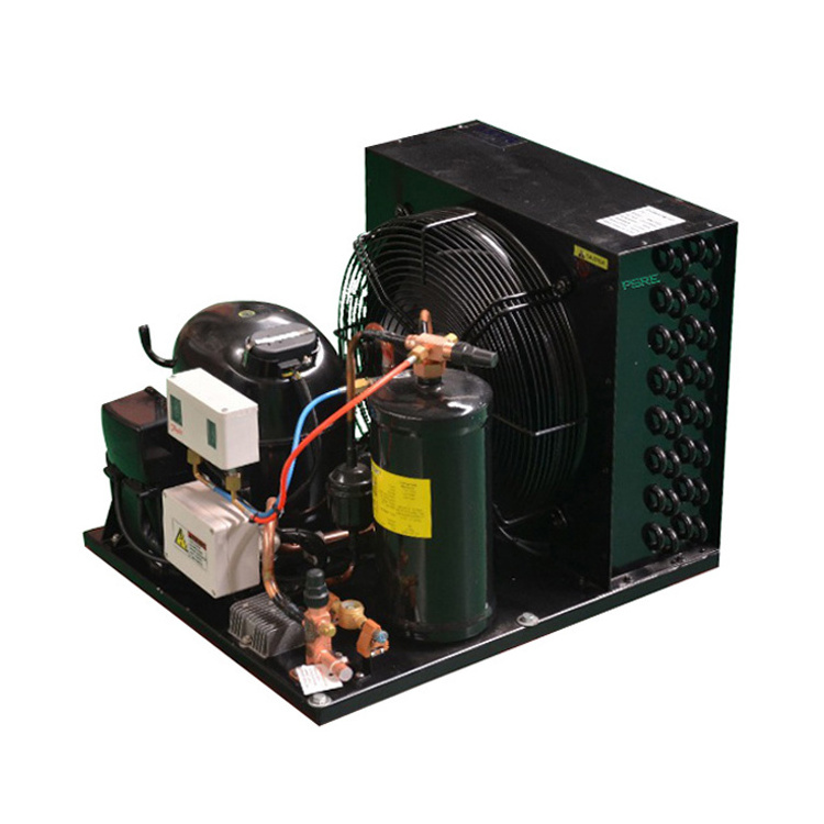 semi hermetic refrigeration equipment open type air cooled compressor condensing unit