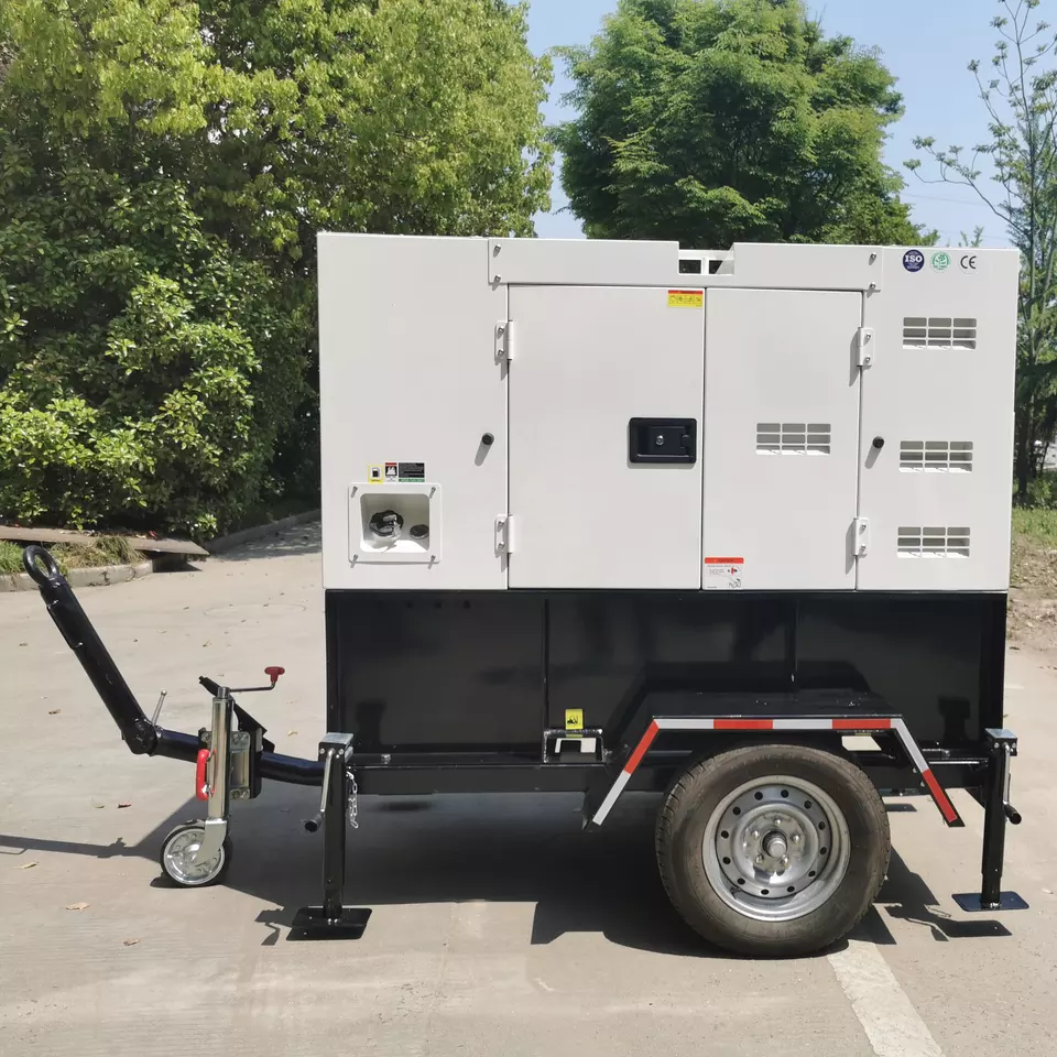 Mobile Trailer Type Generators 30KVA 50KVA 100KVA 150KVA With Electric Cummins/Perkins/Doosan/Weichai Diesel Engine Generator