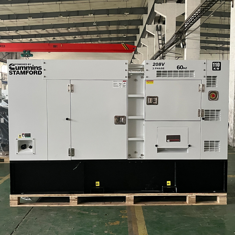 Denyo type 100kw 125kva super silent diesel generator with Cummins/Perkins engine good price Ghana