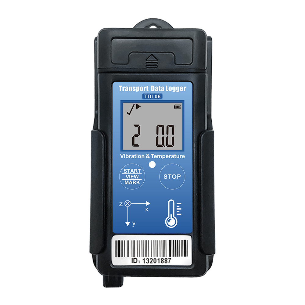 Monitoring of displacement vibration speed of high precision temperature vibration data logger