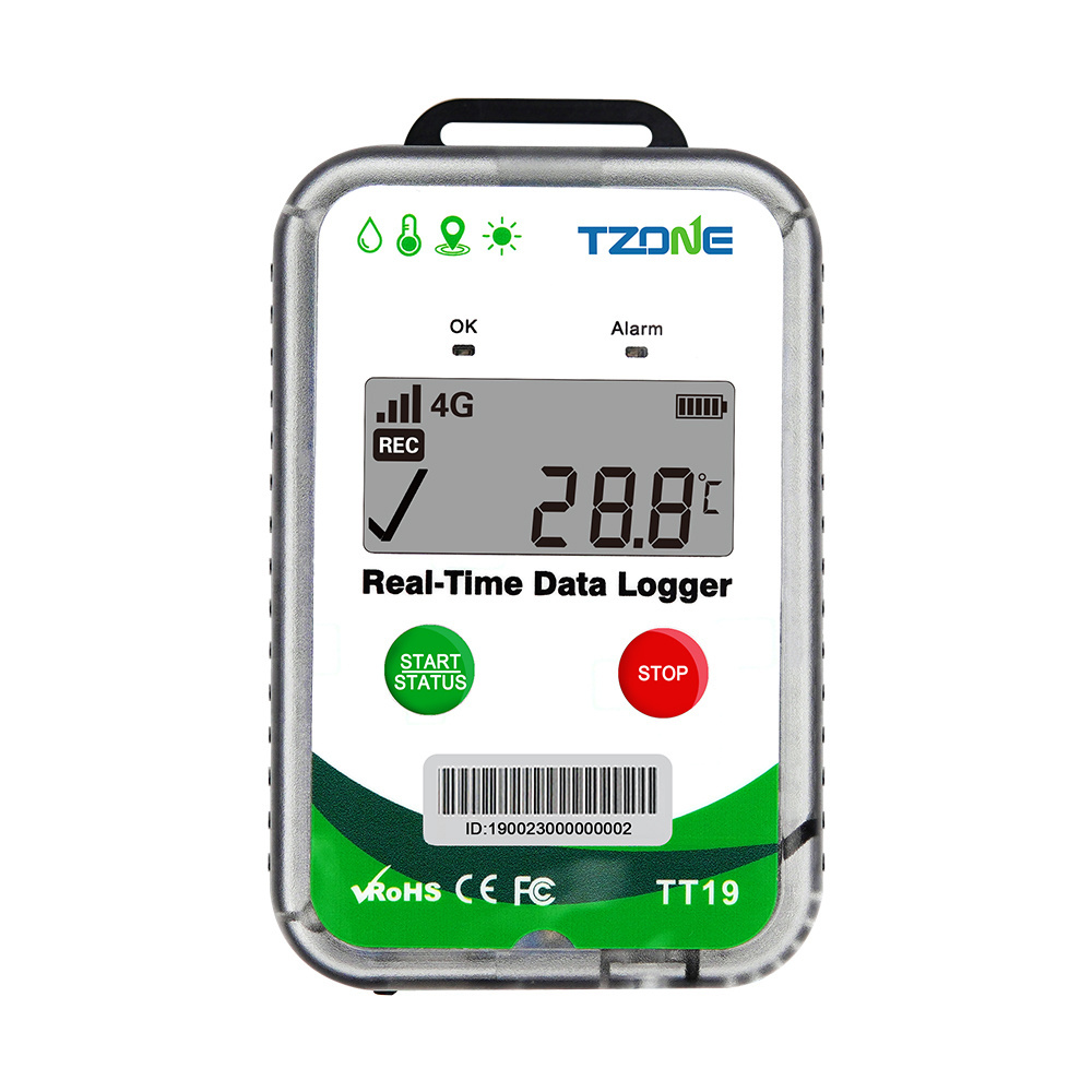 Tzone global 4G/5G temperature monitor gps tracker for cold chain logistic temperature monitoring