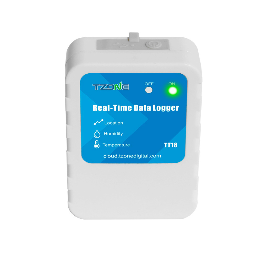 Real-Time transport monitoring LBS location temperature and humidity GSM data logger