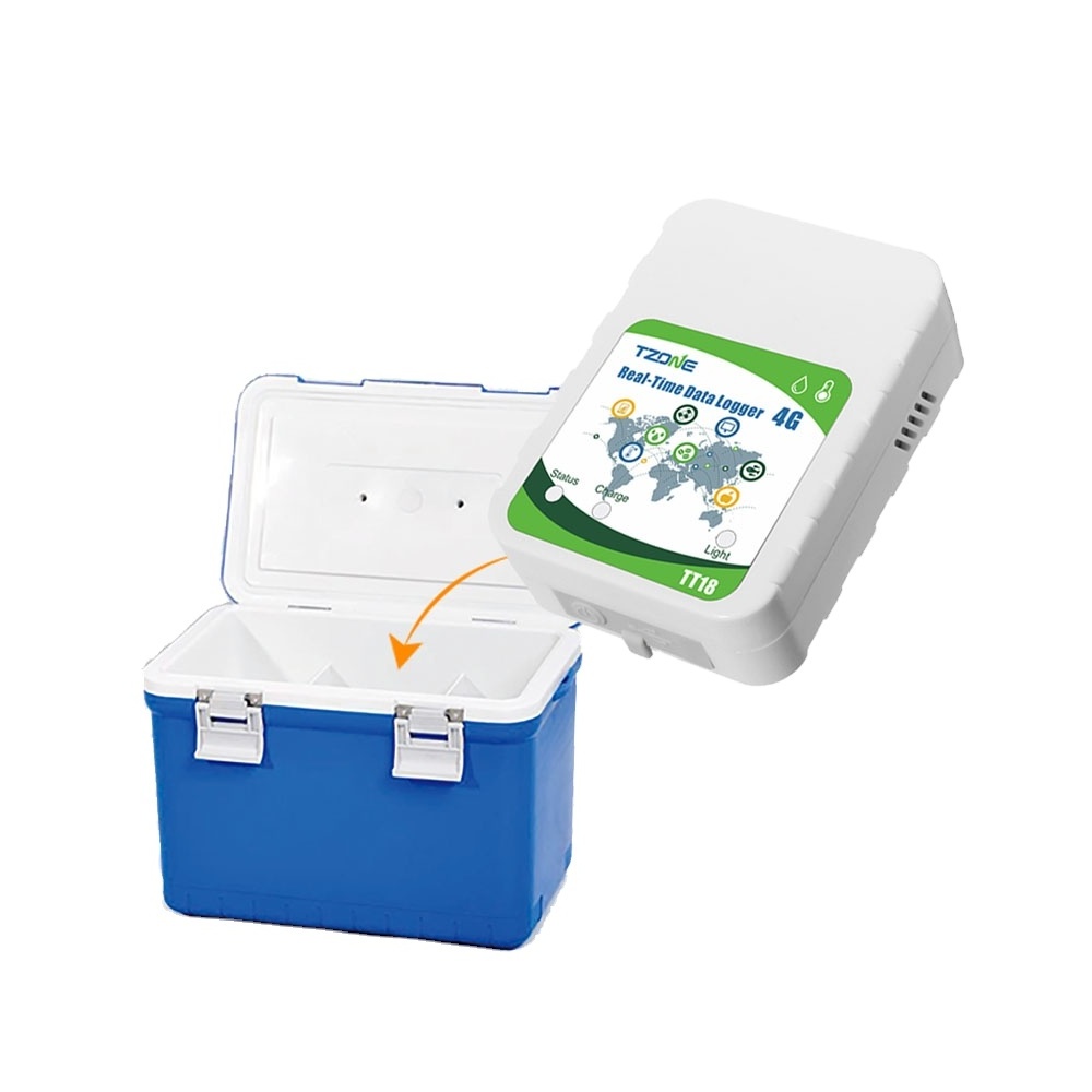 Real Time Cold Chain Shipping 4G Temperature Monitor Sensor