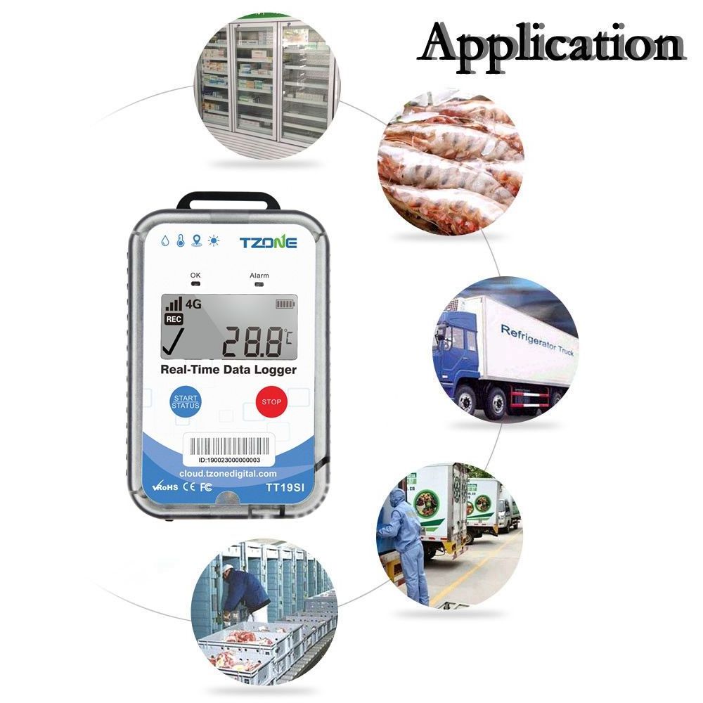 TZONE New Arrival TT19SI Real Time GPS Data Logger Iot Solution 4G Temperature Humidity Monitor