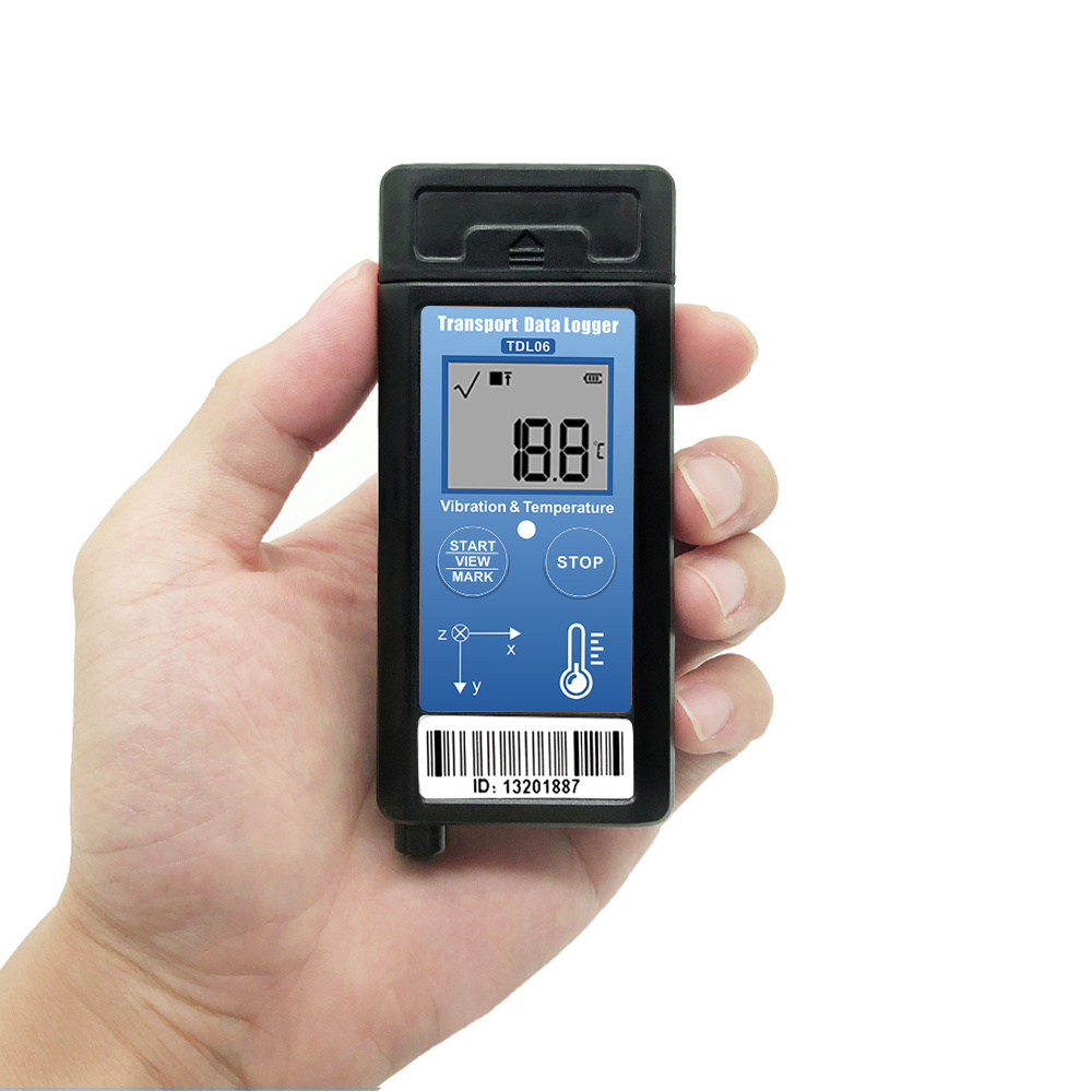 Vibration Meter With Three Axis Vibration Sensor Display Temperature Data Logger Vibration Data Collector