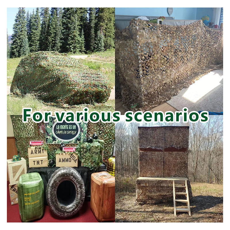 Outdoor Training Camo Net Multispectral Durable Oxford Cloth Polyester Desert Camouflage Net