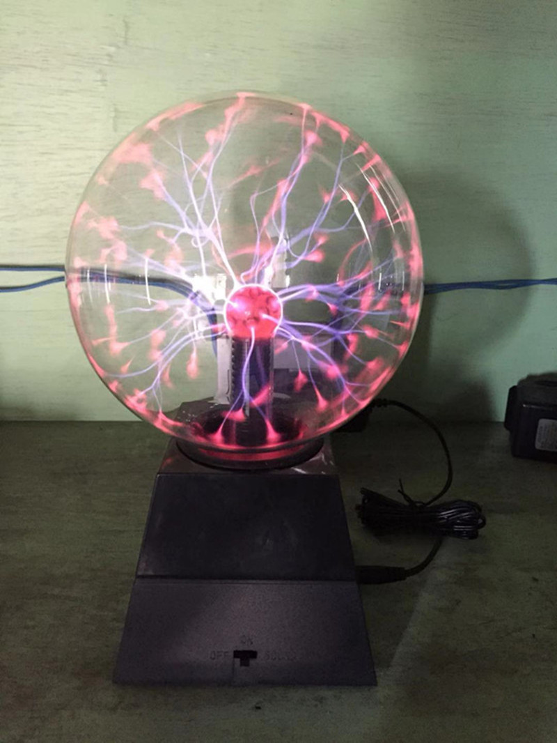 Customized Magic Plasma Ball Light Glass Touch Sensitive for Disco Party Air Cleaner Science Retro Thunder Lights Christmas