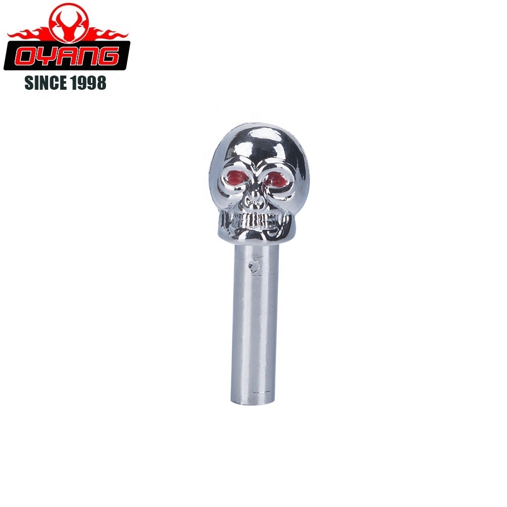 Chrome Automotive Skull Door Lock Knobs