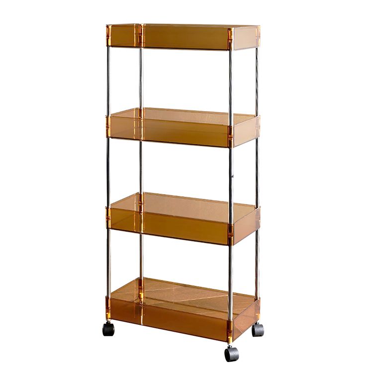 Narrow Space Storage Organizer Shelving Rolling Utility Removable Rack Trolley Storage Shelf Cart