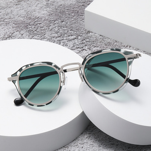 Brand Wholesale Shades Luxury metal Frame Sun Glasses Women Men Custom Logo Sunglasses 2024