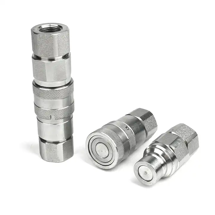 Carbon steel stainless steel quick disconnect hydraulic connector BSP NPT hydraulic hose quick connector